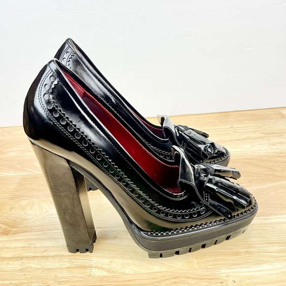 Burberry Shoes - BURBERRY PROSUM Iconic Fringe Black Leather Women  Shoe Size 8.5 ( Eur 39 )